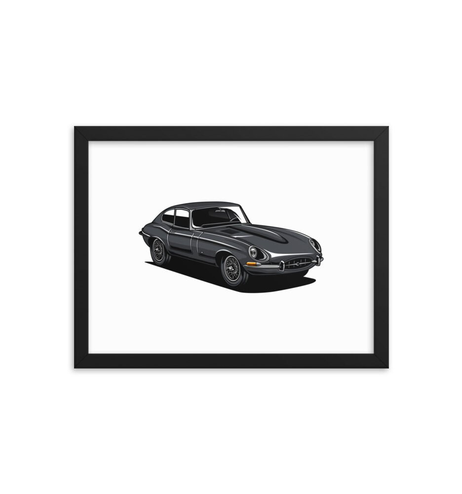Jaguar E-Type Framed Print