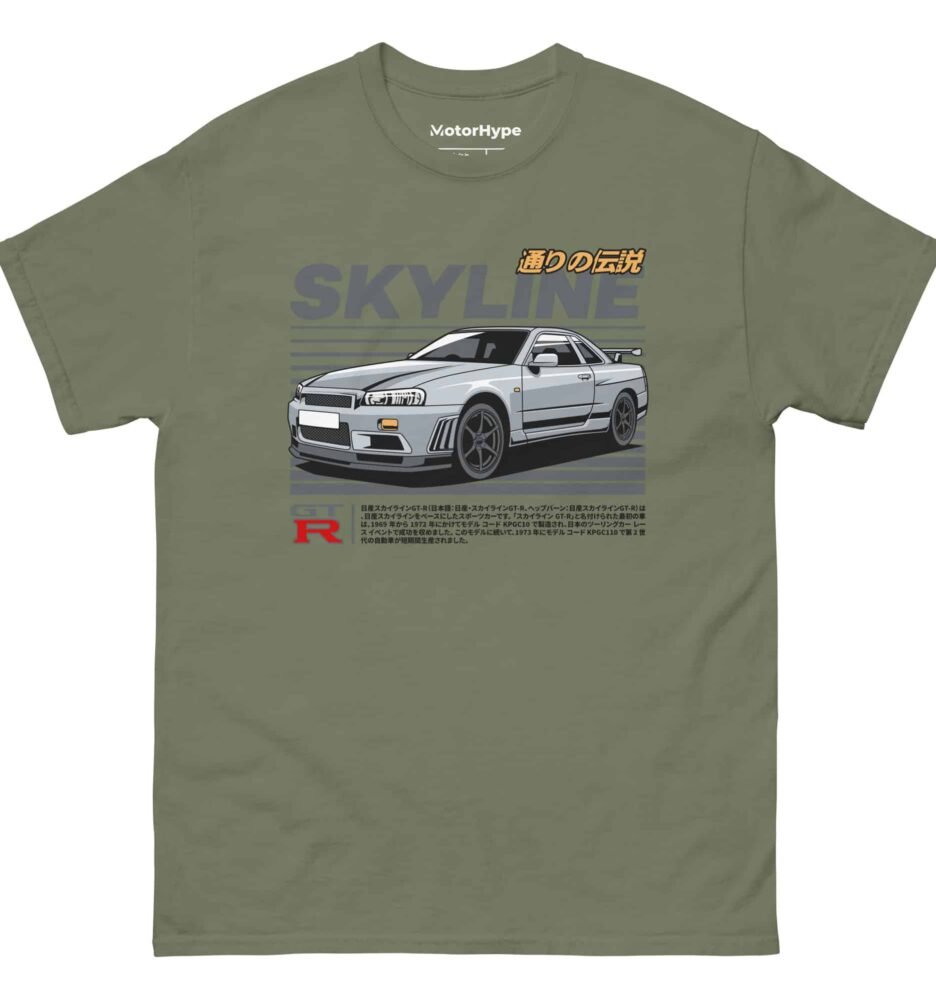 Nissan Skyline GTR TShirt Japanese Sports Car TShirt MotorHype Shop